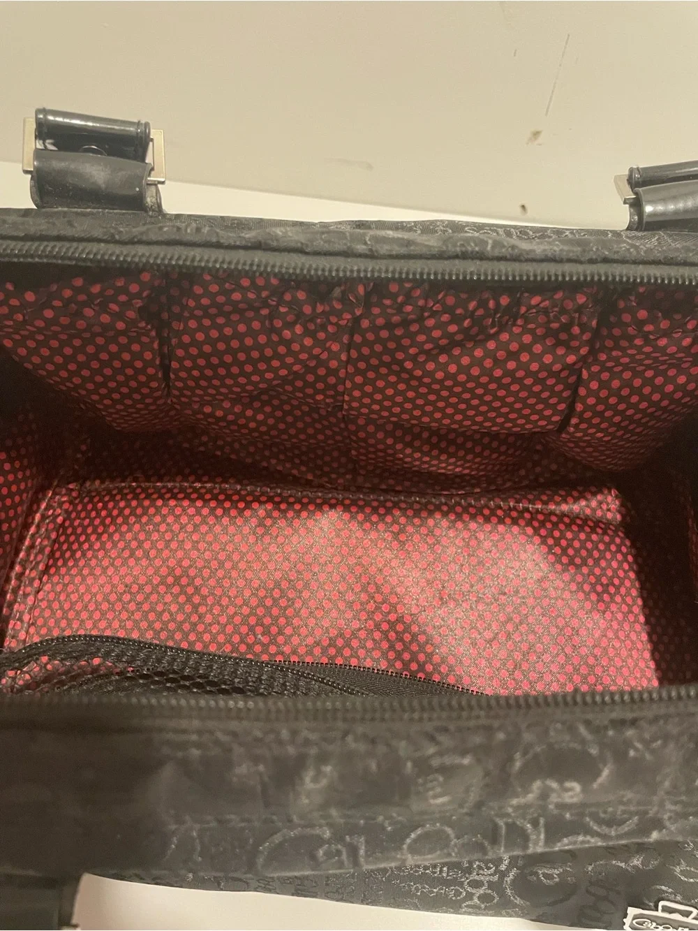 Caboodles Brand Envy Style Make Up Bag Modern Structured Design Black